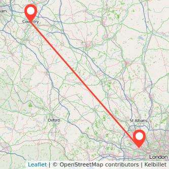 Coventry Harrow bus map