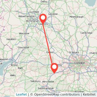 Coventry Basingstoke train map