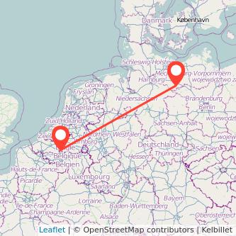 Brüssel Ludwigslust Bahn Karte