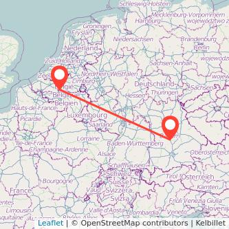 Brüssel Ingolstadt Mitfahrgelegenheit Karte