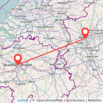 Brüssel Duisburg Mitfahrgelegenheit Karte