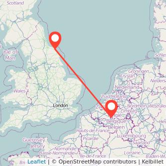 Brussels Whitby bus map