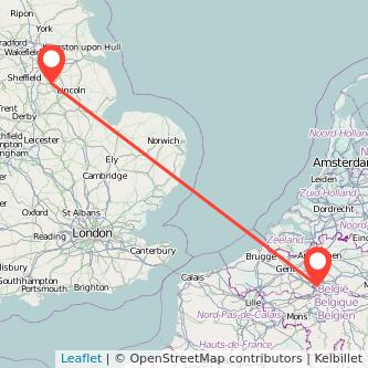 Brussels Retford train map