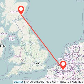 Brussels Dundee bus map