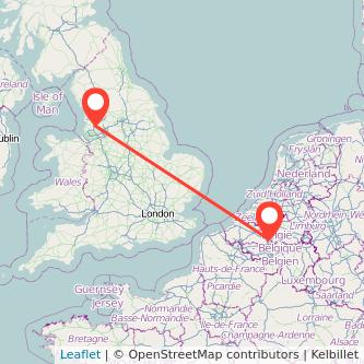 Brussels Chorley train map