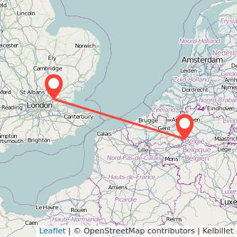 Brussels Brentwood train map