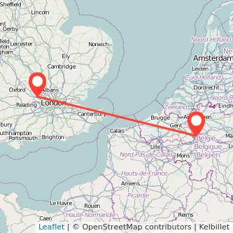 Brussels Beaconsfield train map