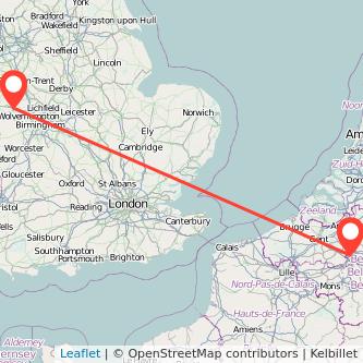 Brussels Telford bus map