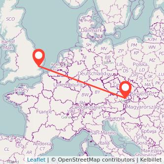 Colchester Vienna train map