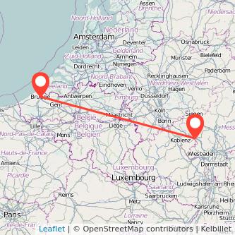 Brügge Limburg Bahn Karte