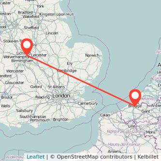 Bruges Tamworth bus map