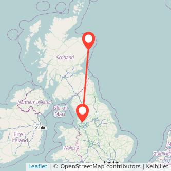 Chorley Aberdeen train map