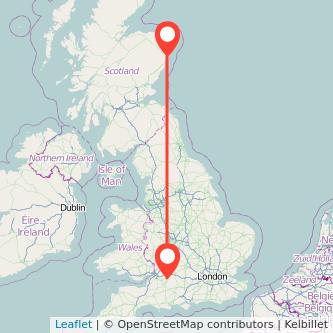 Chippenham Aberdeen train map