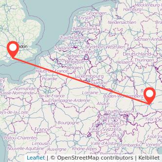 Chichester Munich train map