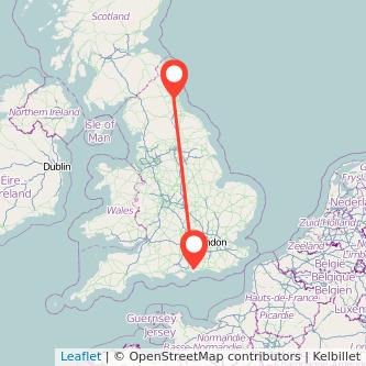 Chichester Gateshead train map