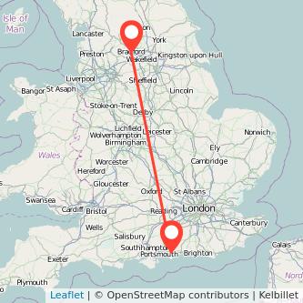 Chichester Bradford train map