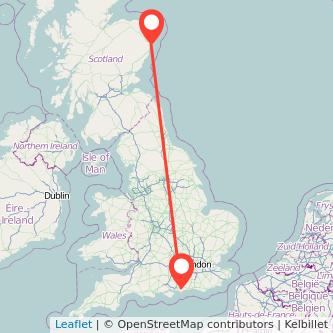 Chichester Aberdeen train map