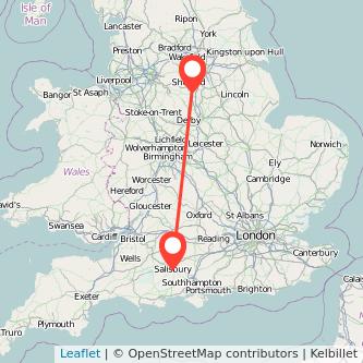 Chesterfield Salisbury bus map