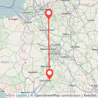 Cheltenham Macclesfield bus map
