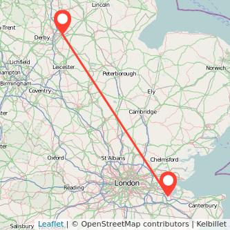 Chatham Nottingham train map