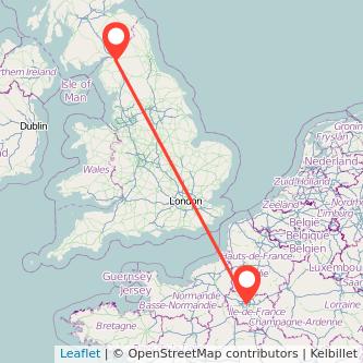 Carlisle Paris train map