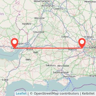 Cardiff Windsor train map