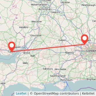 Cardiff Watford train map