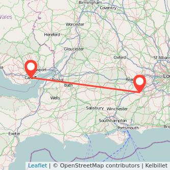 Cardiff Fleet train map