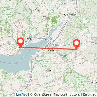 Cardiff Chippenham train map
