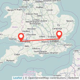 Cardiff Brentwood train map