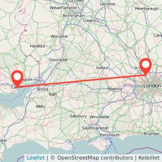 Cardiff Borehamwood train map