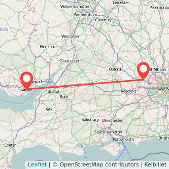 Cardiff Beaconsfield train map