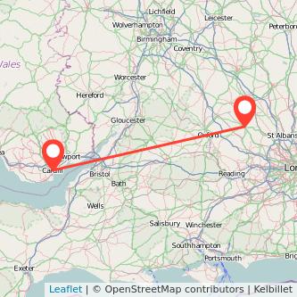 Cardiff Aylesbury train map