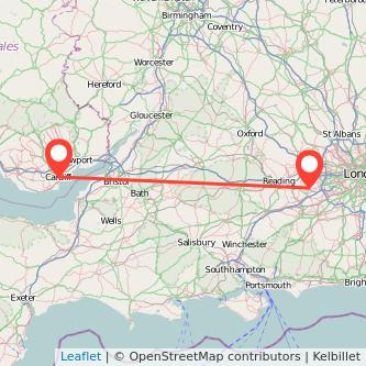 Cardiff Ascot bus map