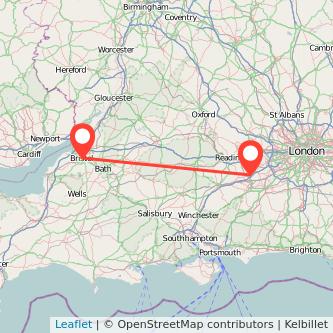 Camberley Bristol bus map