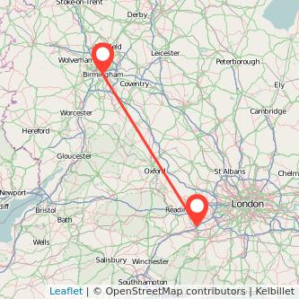 Camberley Birmingham bus map