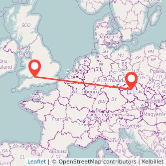 Bristol Prague bus map