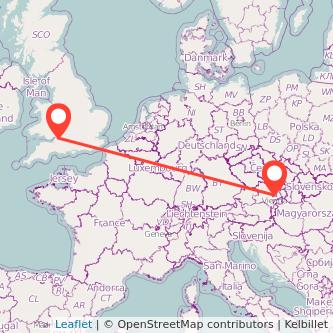 Bristol Vienna train map