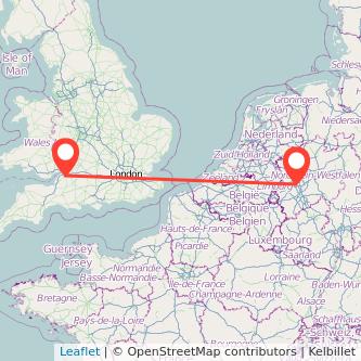 Bristol Düsseldorf bus map