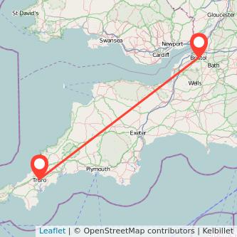 Bristol Truro train map