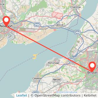 Bristol Newport bus map