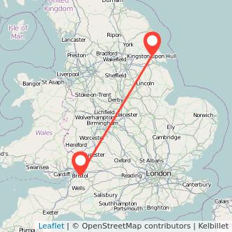 Bristol Hull train map