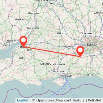 Bristol Guildford train map