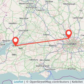 Bristol Borehamwood train map