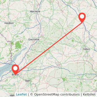 Bristol Banbury bus map