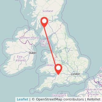 Bristol Ayr train map