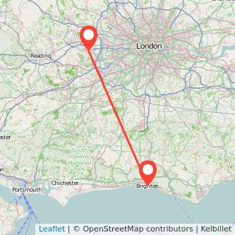 Brighton Windsor train map