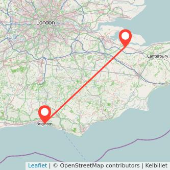 Brighton Sittingbourne train map