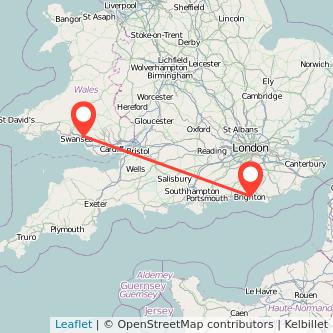 Brighton Neath train map
