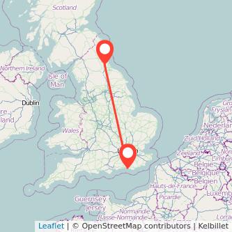 Brighton Durham train map